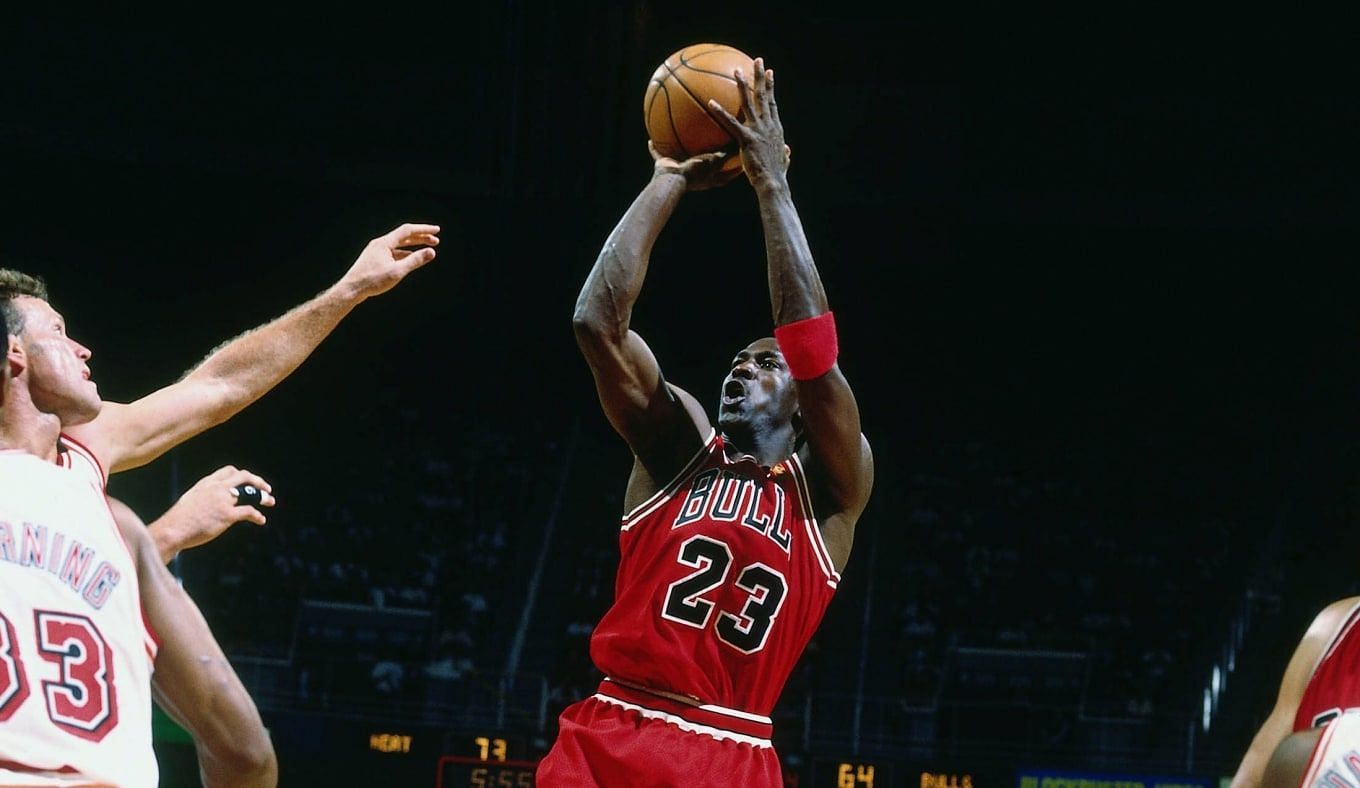 Michael Jordan, with his unstoppable fadeaway move