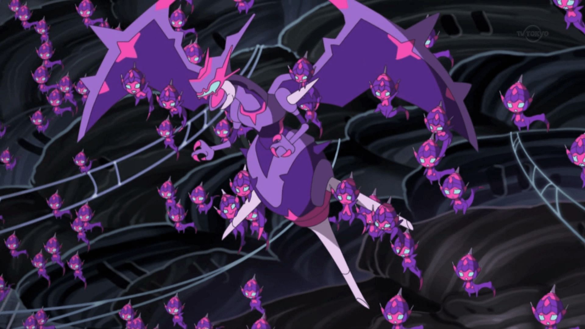 Naganadel in the anime (Image via The Pokemon Company)