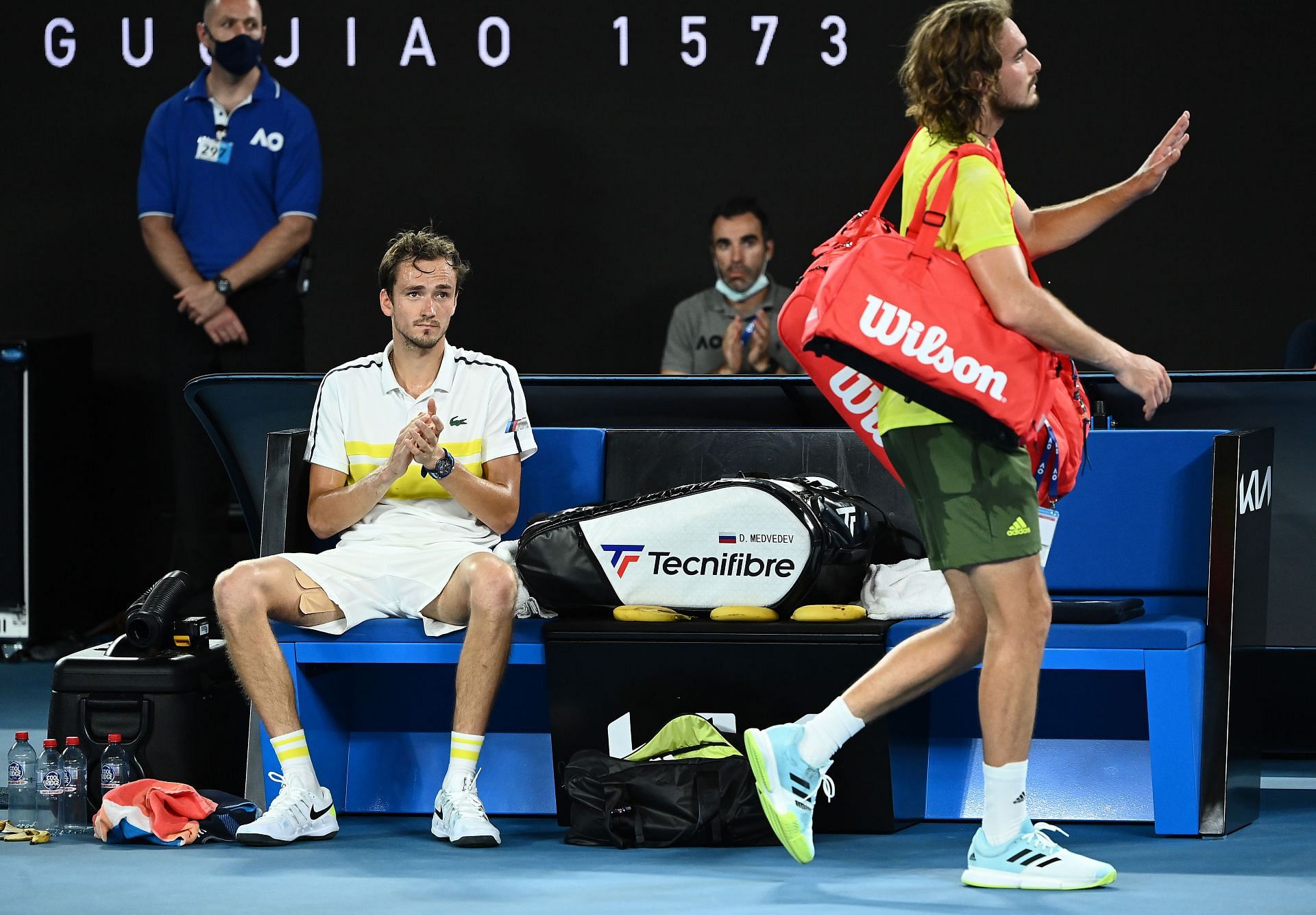 The relationship between Medvedev and Tsitsipas is always on edge