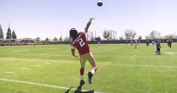 r DR Disrespect Was Throwing Passes To 49ers At Training