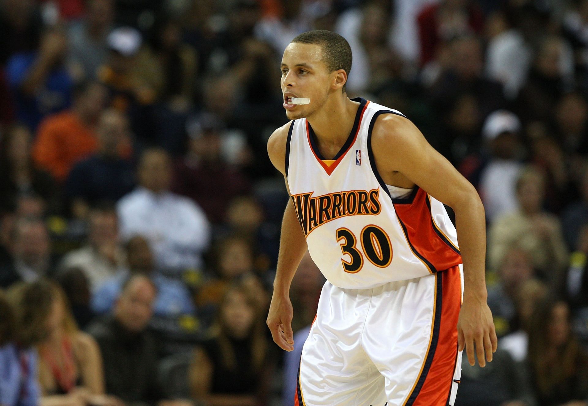 Steph Curry of the Golden State Warriors in his rookie season