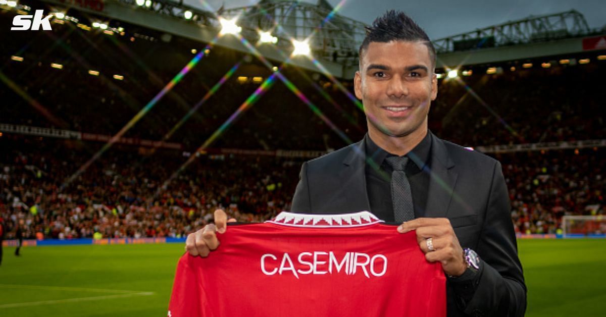 Casemiro presented to the Old Trafford crowd