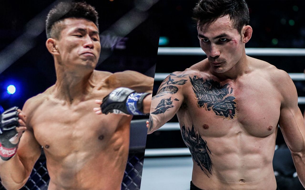 (left) Chinese rising star Tang Kai says he&#039;s better at seizing opportunities compared to (right) the defending featherweight world champion Thanh Le [Credit: ONE Championship]