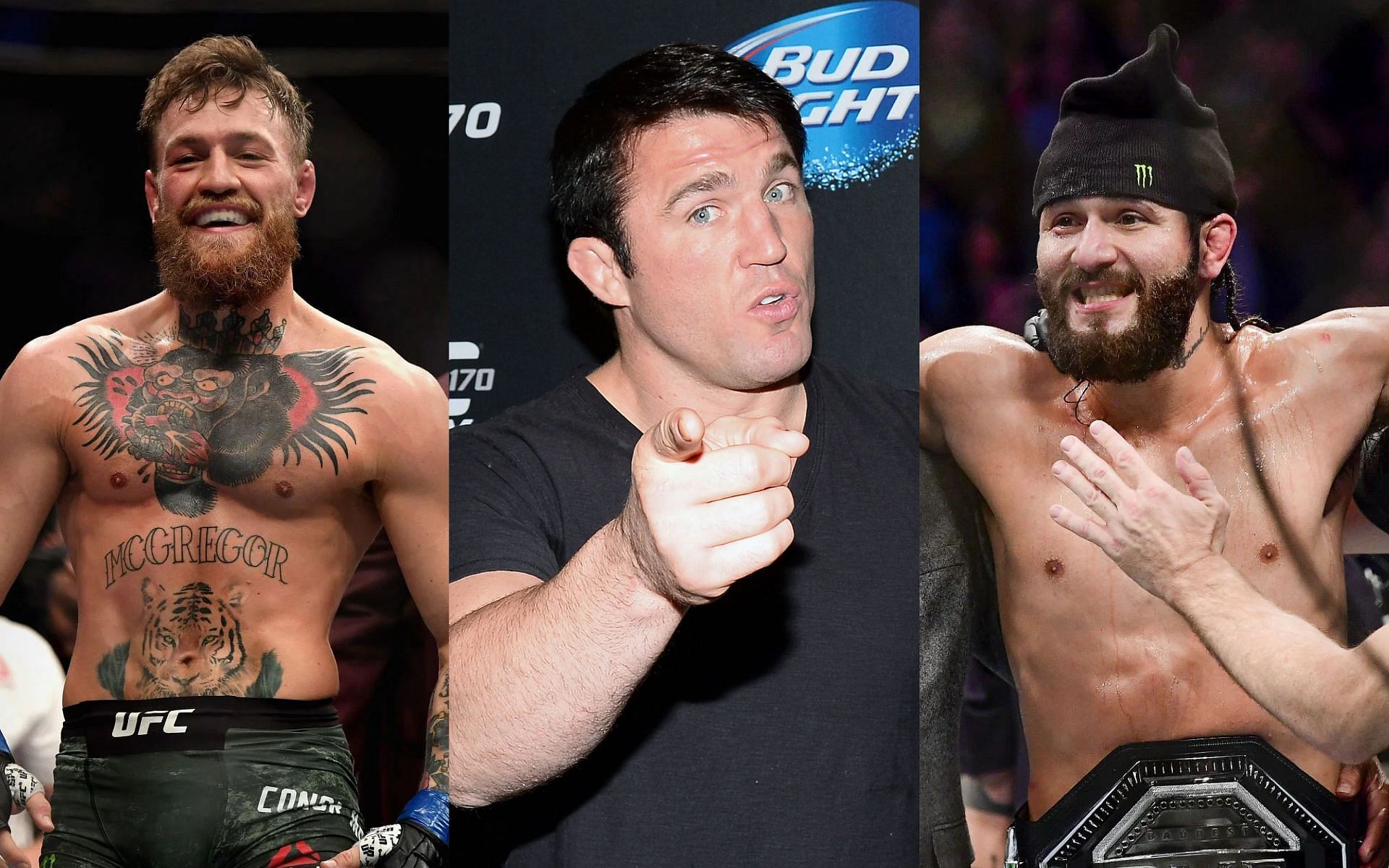 Conor McGregor (left), Chael Sonnen (middle) and Jorge Masvidal (right) 
