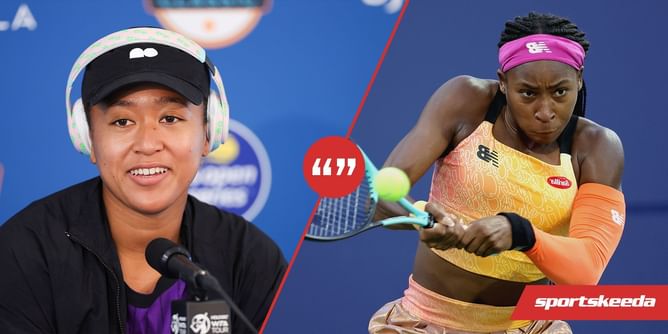 "She's very much a star, It's very clear, she's very important to the game" - Naomi Osaka on Coco Gauff after San Jose 2R loss