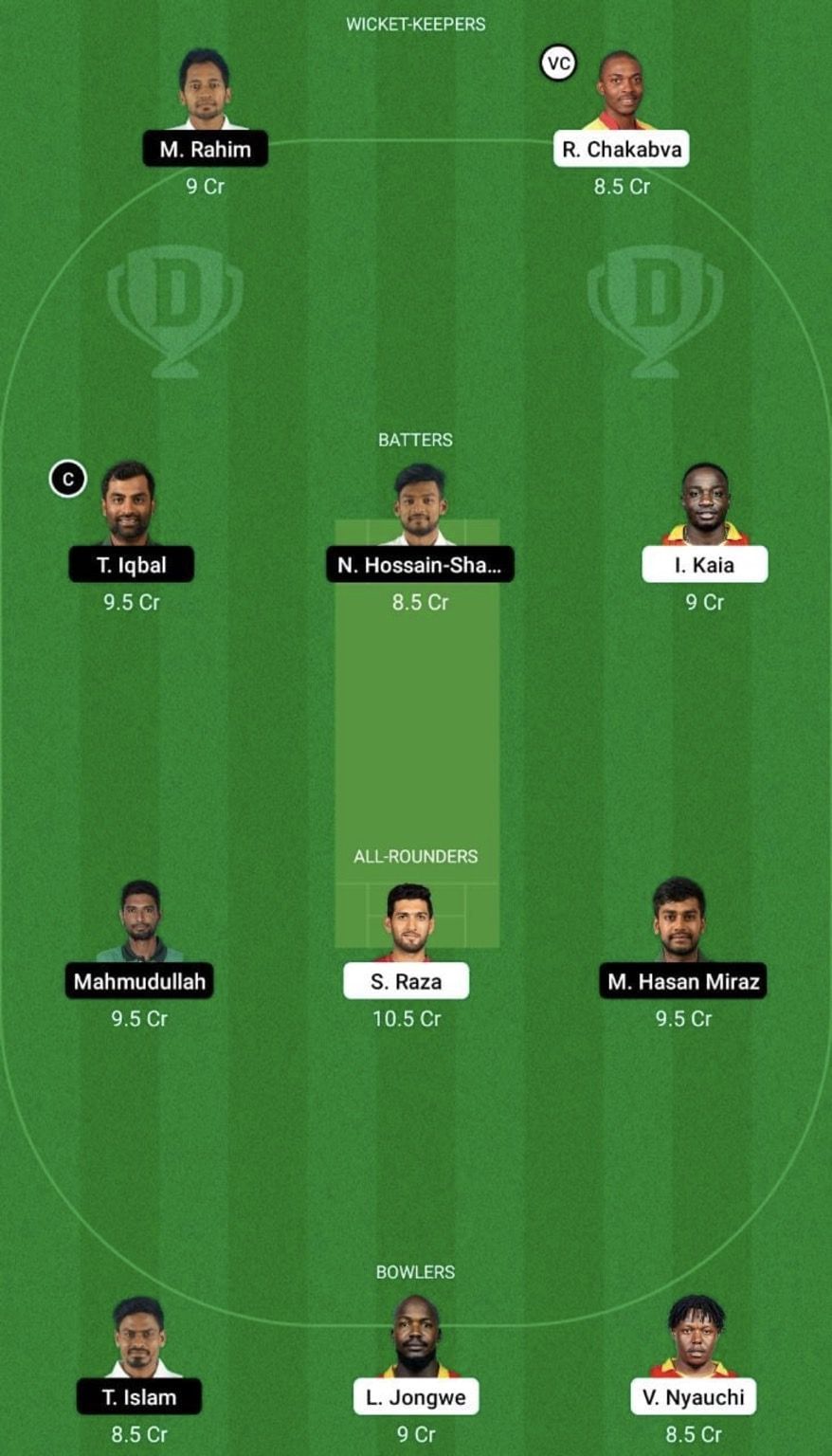 ZIM vs BAN Dream11 Fantasy Tip #1 - 3rd ODI.