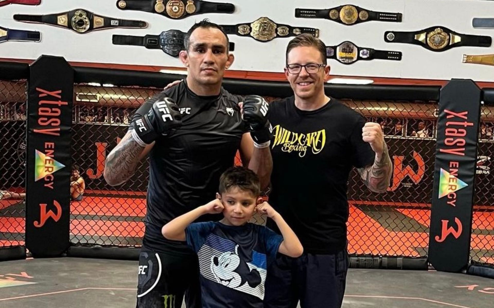 Tony Ferguson (left) and &#039;Jackswon wink&#039; MMA coach Brandon Gibson (right)(Image via Instagram @TonyFergusonNXT)