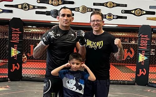 Tony Ferguson (left) and 'Jackswon wink' MMA coach Brandon Gibson (right)(Image via Instagram @TonyFergusonNXT)