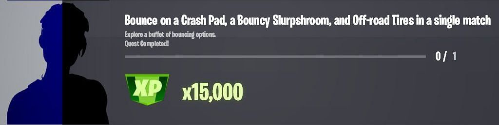 Bounce off of these three items to earn 15,000 XP in Fortnite Chapter 3 (Image via Twitter/iFireMonkey)