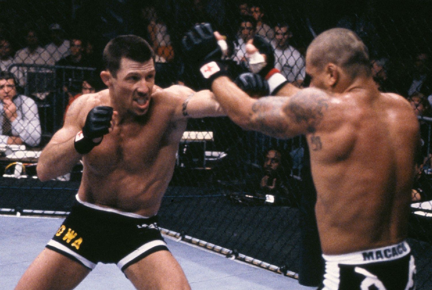 Pat Miletich (left) was the first ever UFC welterweight champion
