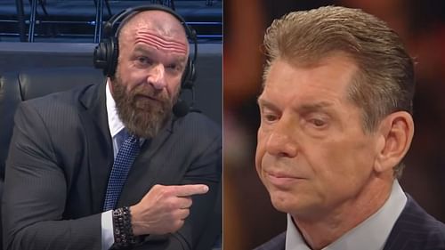Triple H (left); Vince McMahon (right)