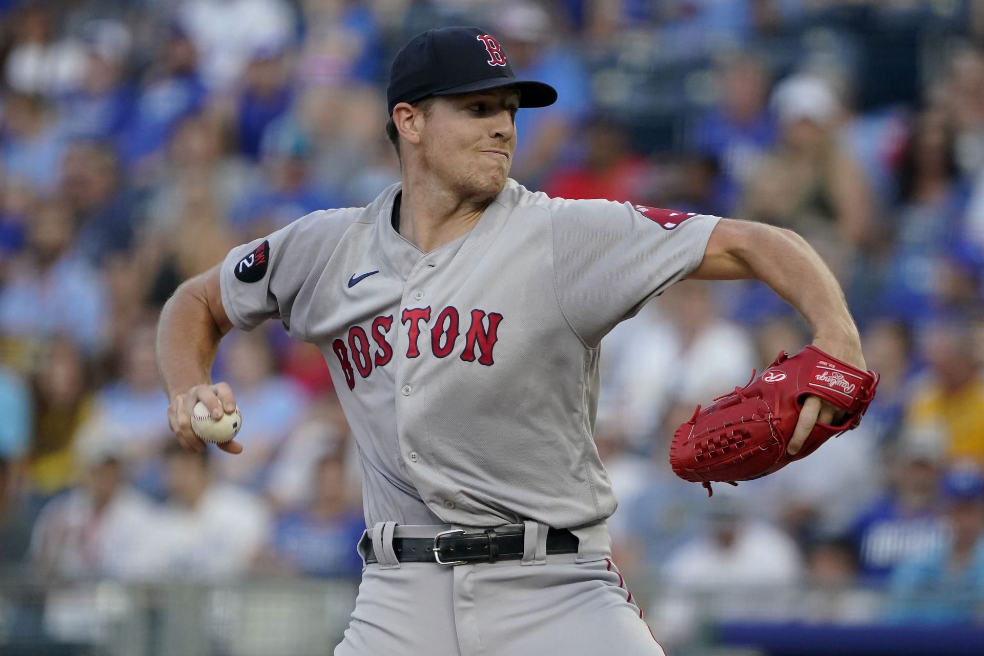Nick Pivetta of the Red Sox in a game versus the Kansas City Royals