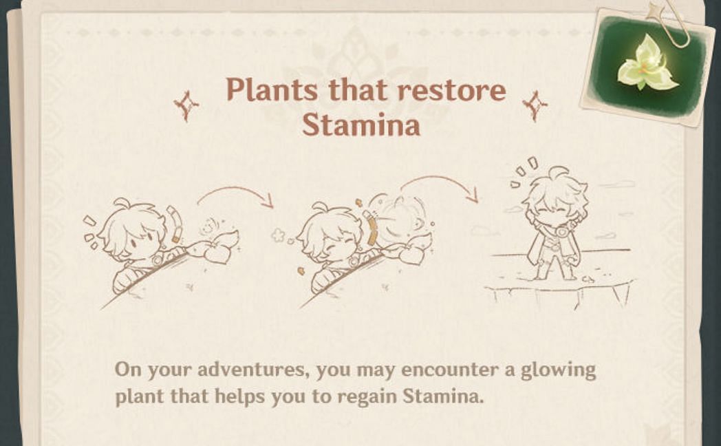 A glowing plant that can restore stamina (Image via HoYoverse)