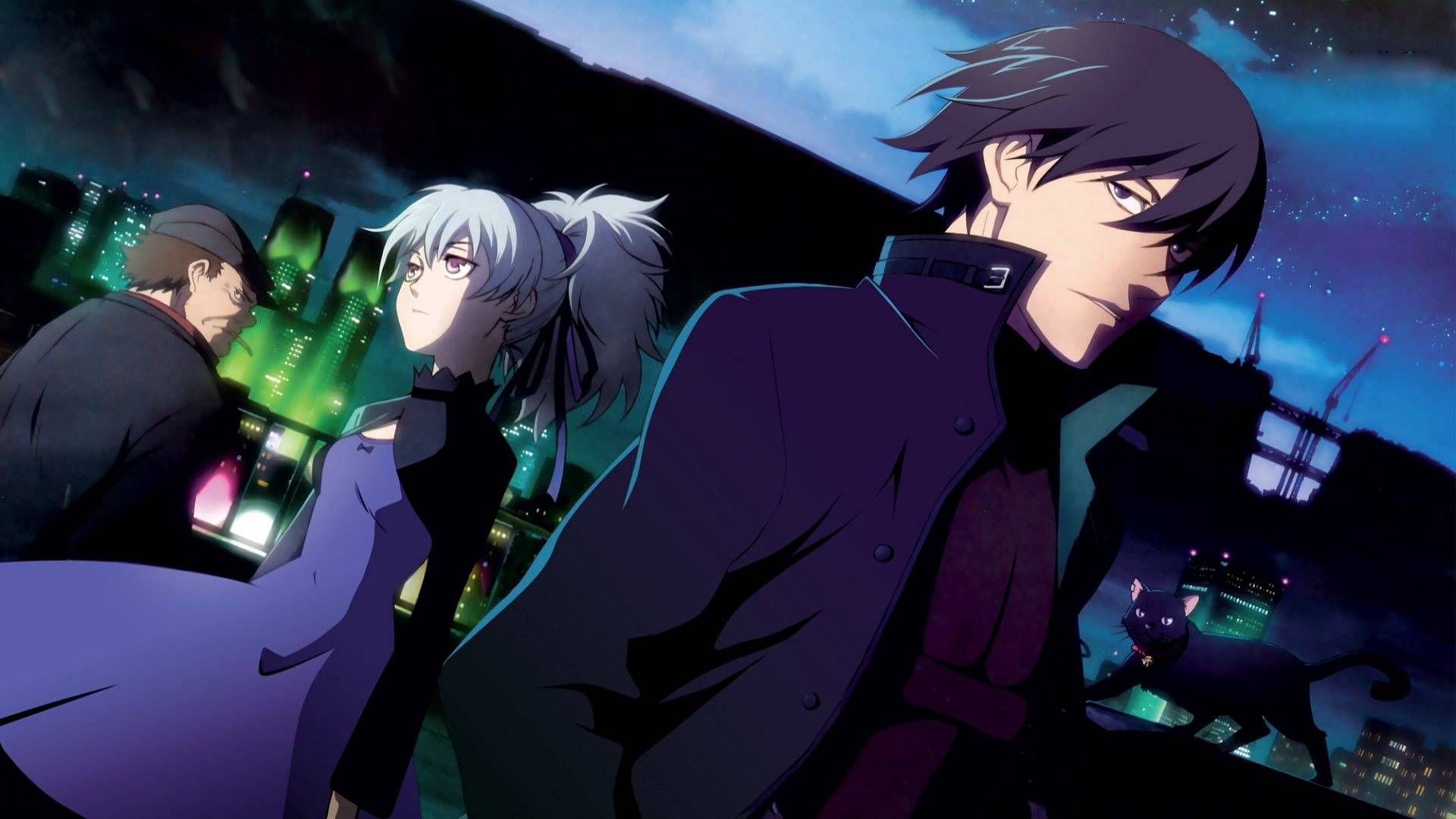 The main cast of Darker than Black (Image via Studio Bones)