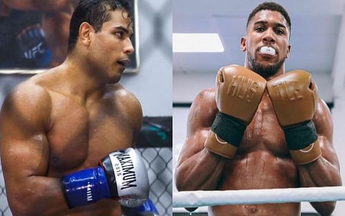 Paulo Costa (L) and Anthony Joshua (R) [ Image credits: @borrachinhamma and @anthonyjoshua /Instagram ]