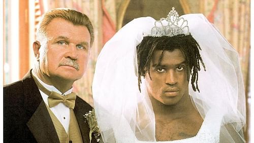 Ditka and Williams pose for an ESPN photo shoot. Photo via usatoday.com