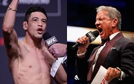 "Don't we all do this on fight night?" - Fans can't get enough of Brandon Moreno after clip of the Mexican mimicking Bruce Buffer's iconic fight announcement at UFC 278 surfaces online