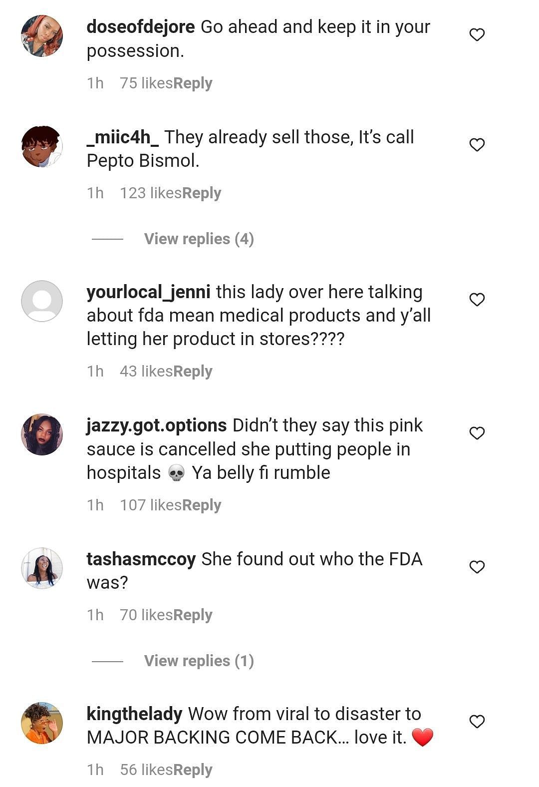 Netizens react to Pink Sauce hitting retail shelves (Image via theshaderoom/Instagram)