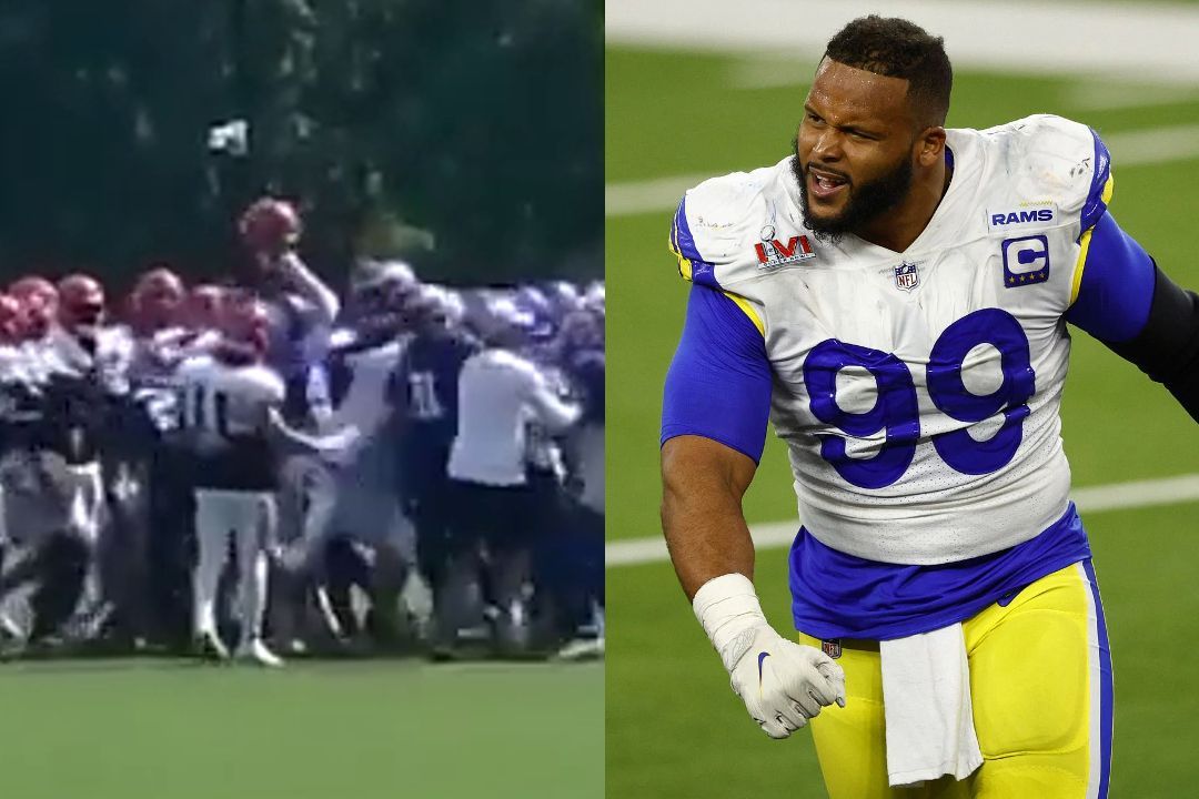 Aaron Donald hits Bengals player with helmet in violent video