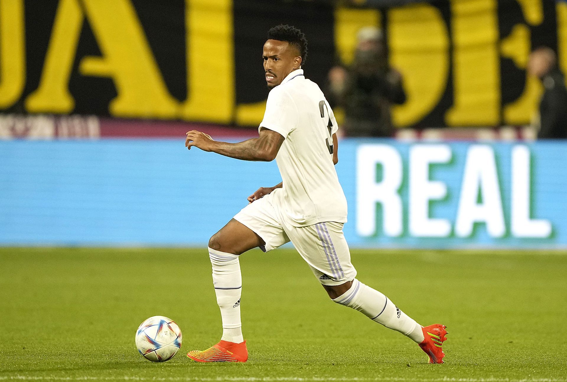 Militao in action against Club America in the USA