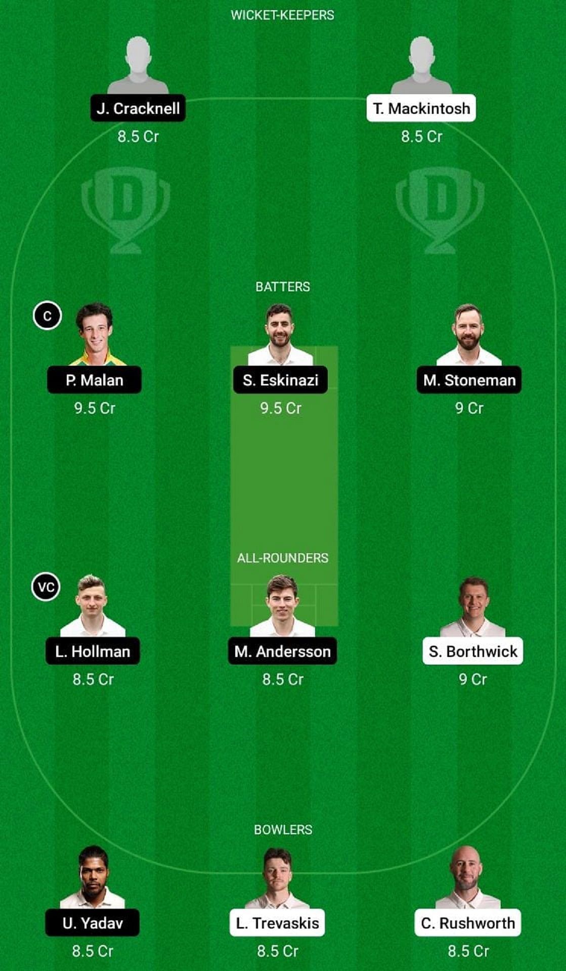 DUR vs MID Dream11 Fantasy Suggestion #1