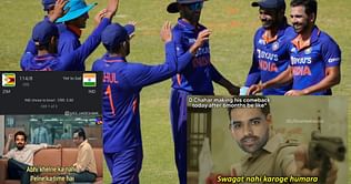 IND vs ZIM 2022: Top 10 funny memes after Zimbabwe skittle out for 189 in 1st ODI