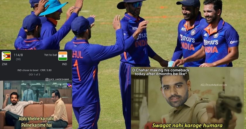 IND vs ZIM 2022: Top 10 funny memes after Zimbabwe skittle out for 189 ...