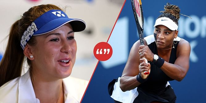 "She has this aura that's just, if you want it or not, you are intimidated, you are scared; of course, it's Serena" - Belinda Bencic after beating Serena Williams in Toronto