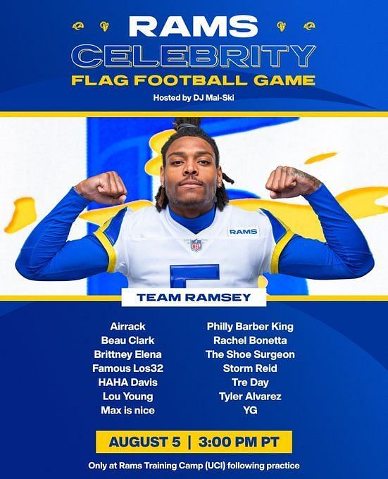 Mercedes Varnado will be a part of Team Donald at the LA Rams Celebrity  Flag Football game this Friday August 5. The event is open to the public so  you have a