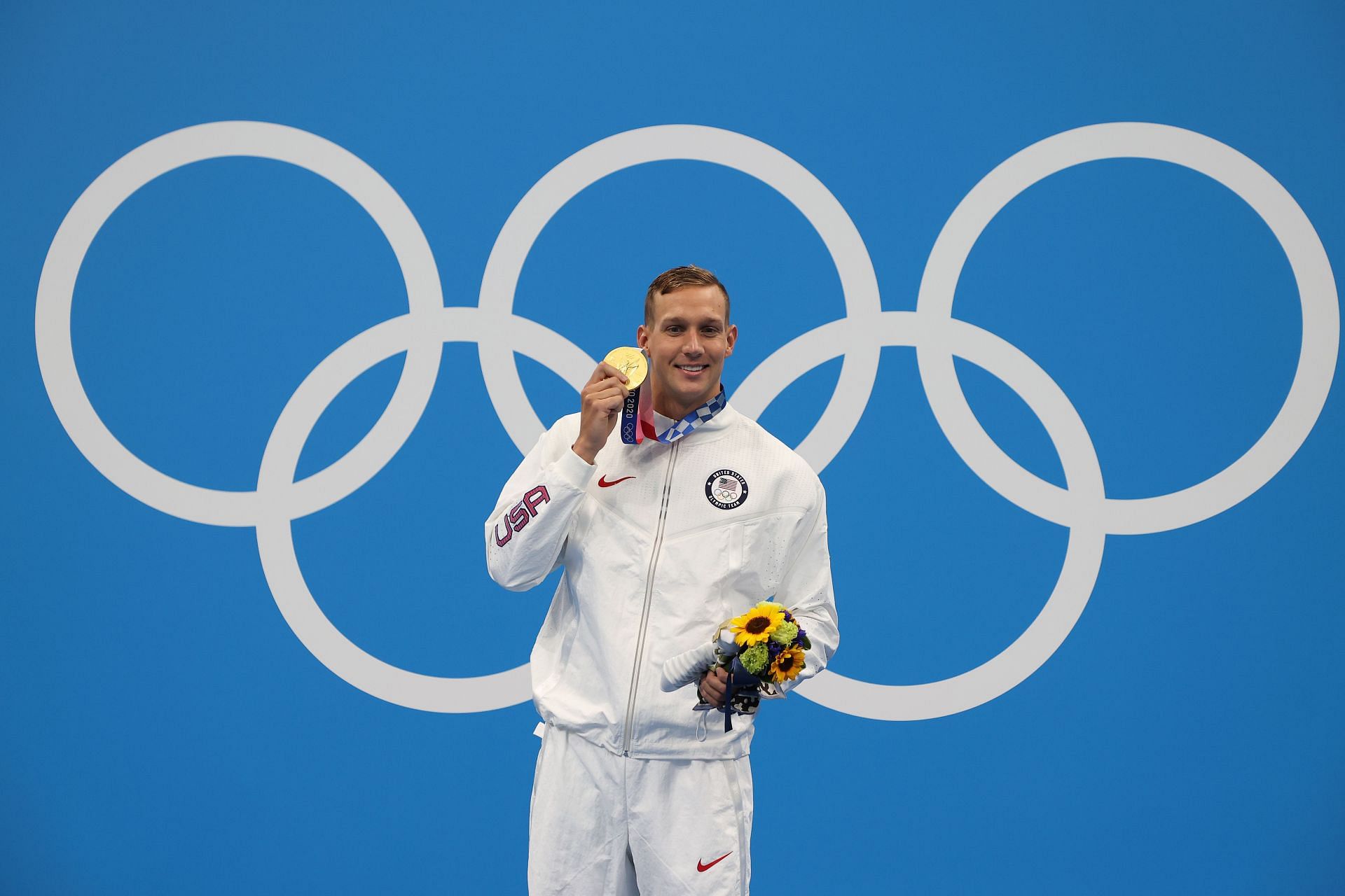 Caeleb Dressel at the Tokyo Olympics (Image courtesy: Getty)