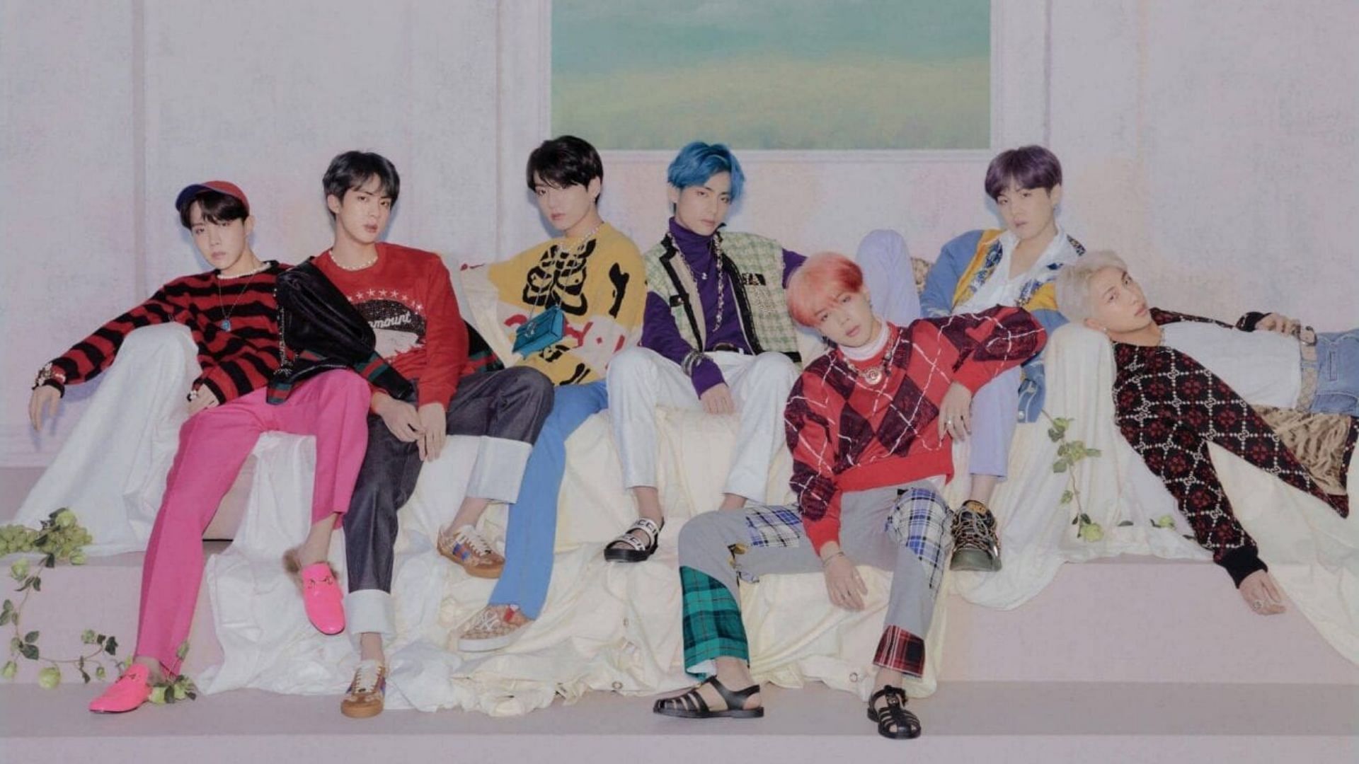 BTS members pose for a concept photo (Image via BIG HIT MUSIC)