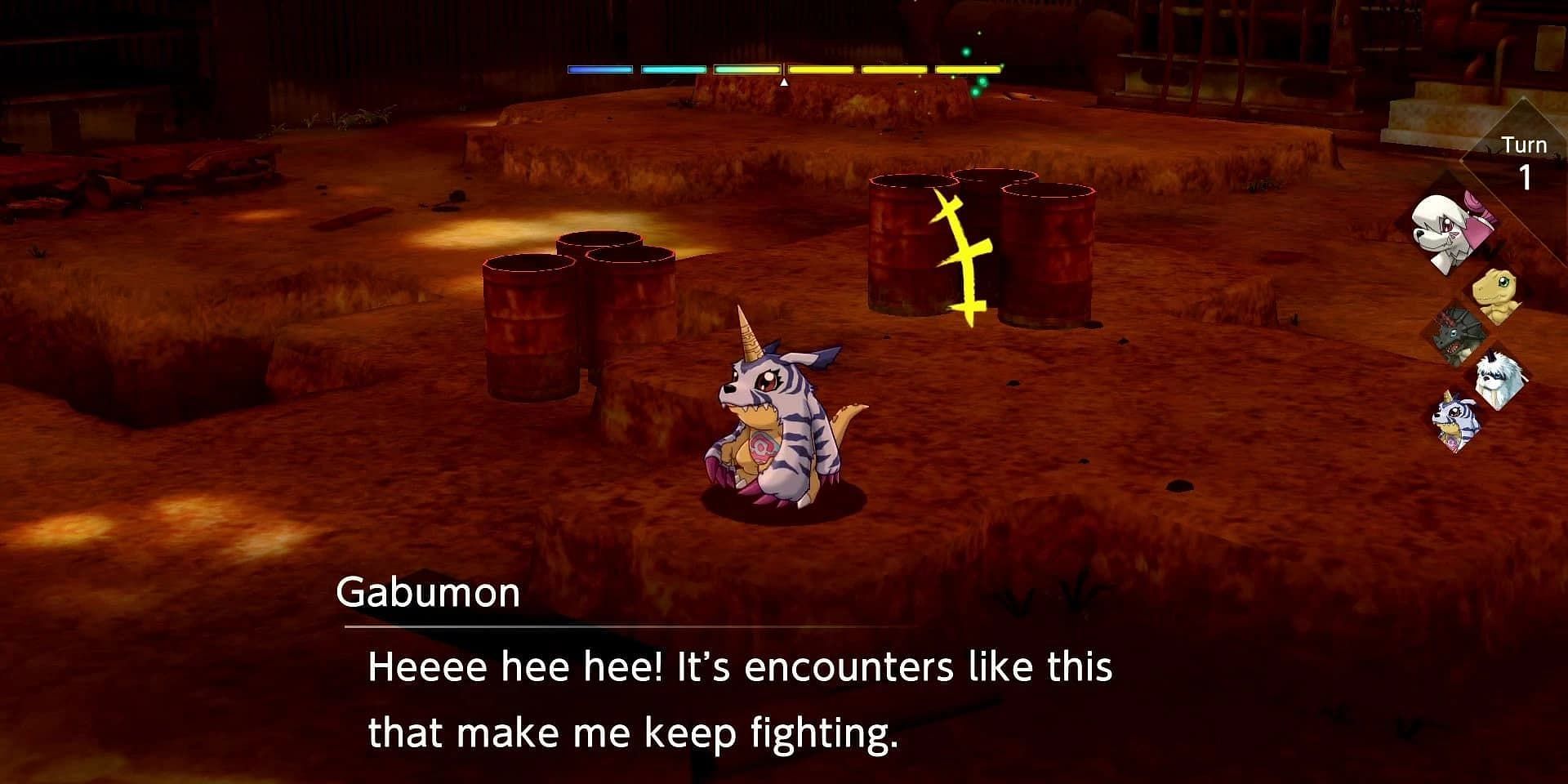 Players will need a bit of luck to find Gabumon (Image via Bandai Namco)