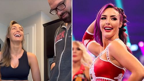 The wrestling couple is soon turning parents 