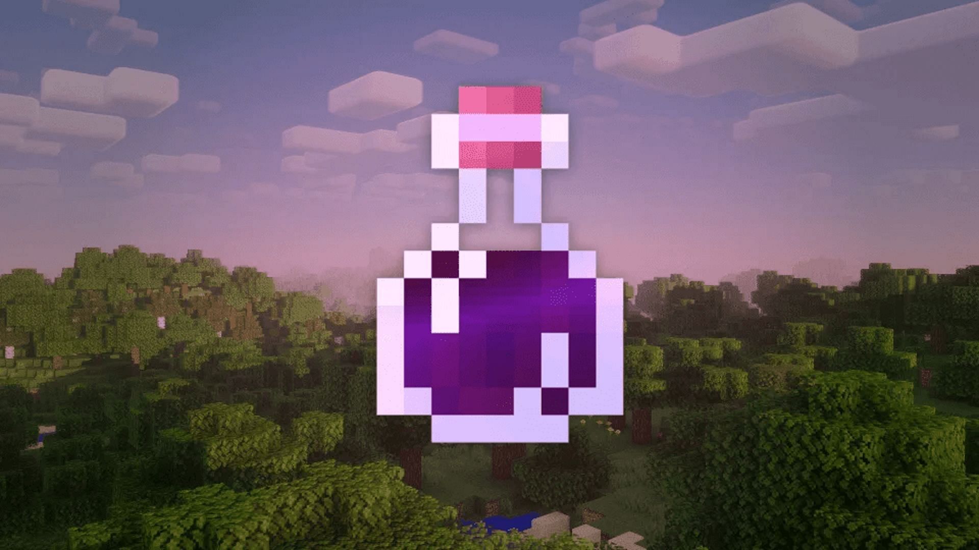 A potion in Minecraft (Image via Mojang)