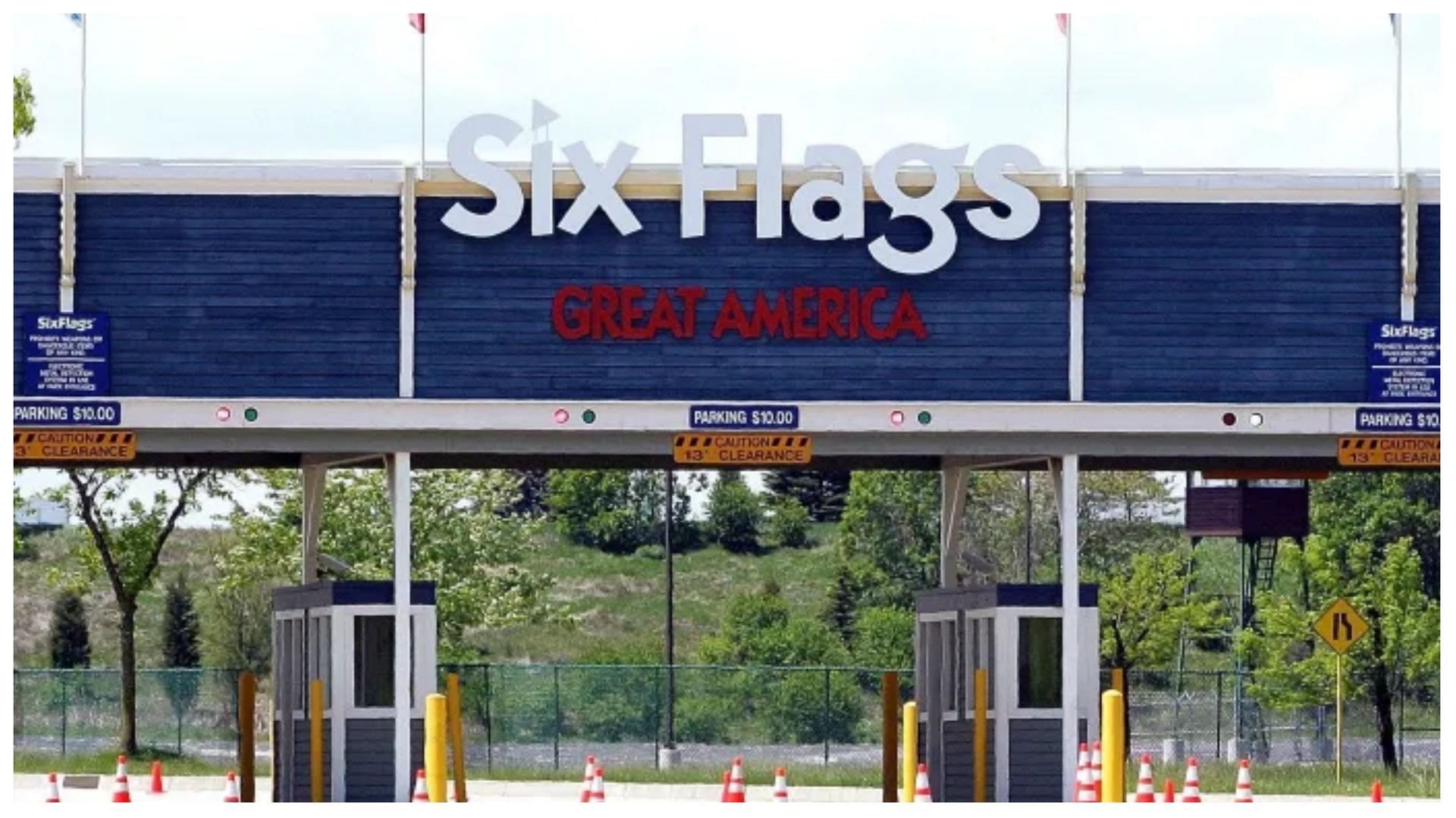 A shooting at Six Flags left three people injured (Image via Tim Boyle/Getty)