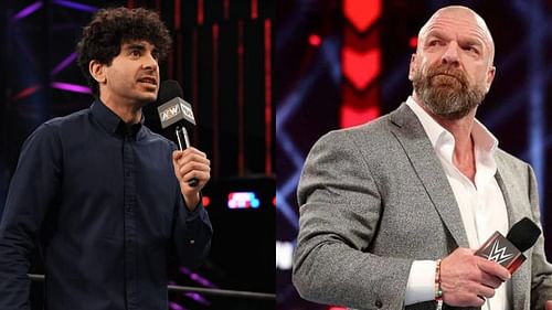 Tony Khan (left), Triple H (Right)