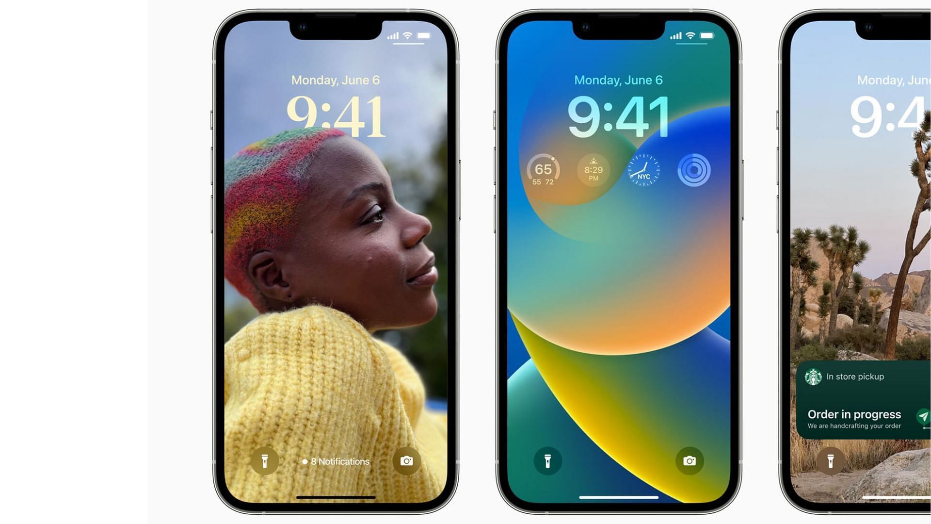 Lock screen widgets in Apple iPhone devices (Image via Apple)