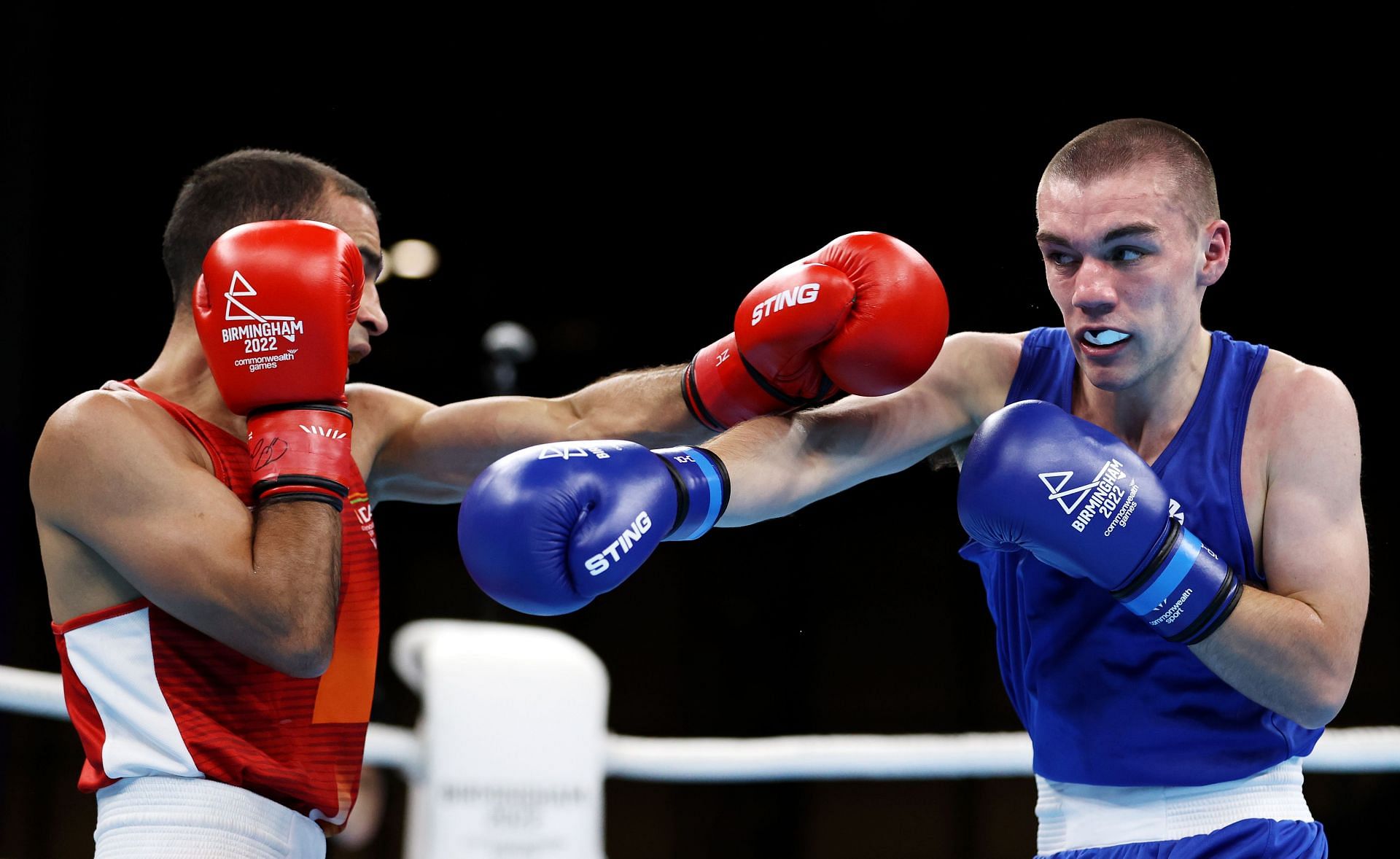 Boxing - Commonwealth Games: Day 7 Amit Panghal in action