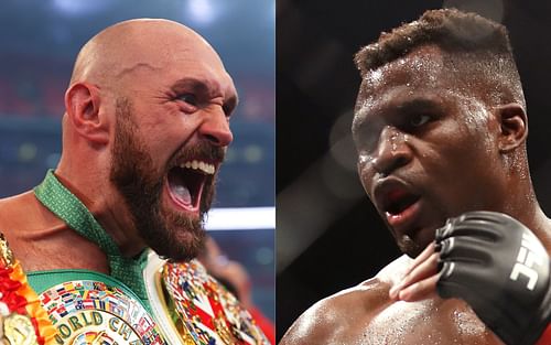 Tyson Fury (left) and Francis Ngannou (right) [Images via Getty Images]