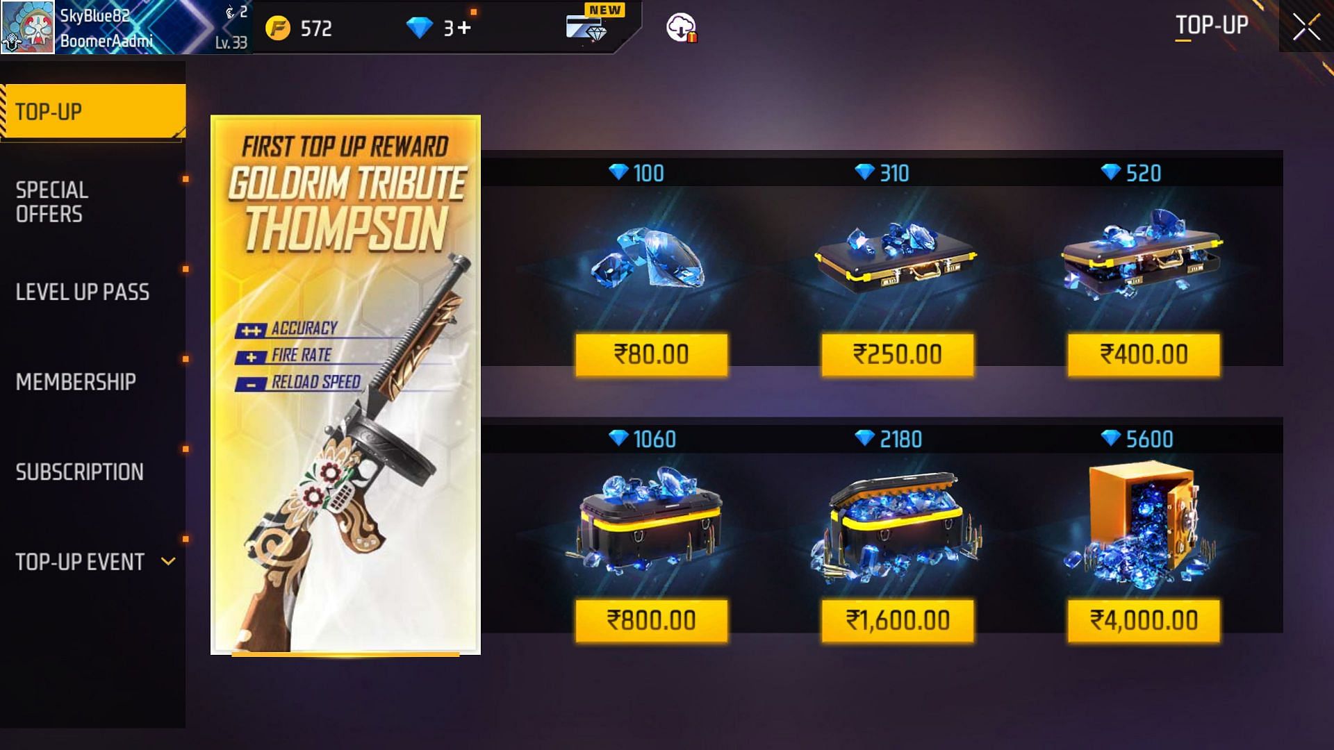 Free Fire Diamonds Top Up with Bitcoin or Crypto (US) - Bitrefill