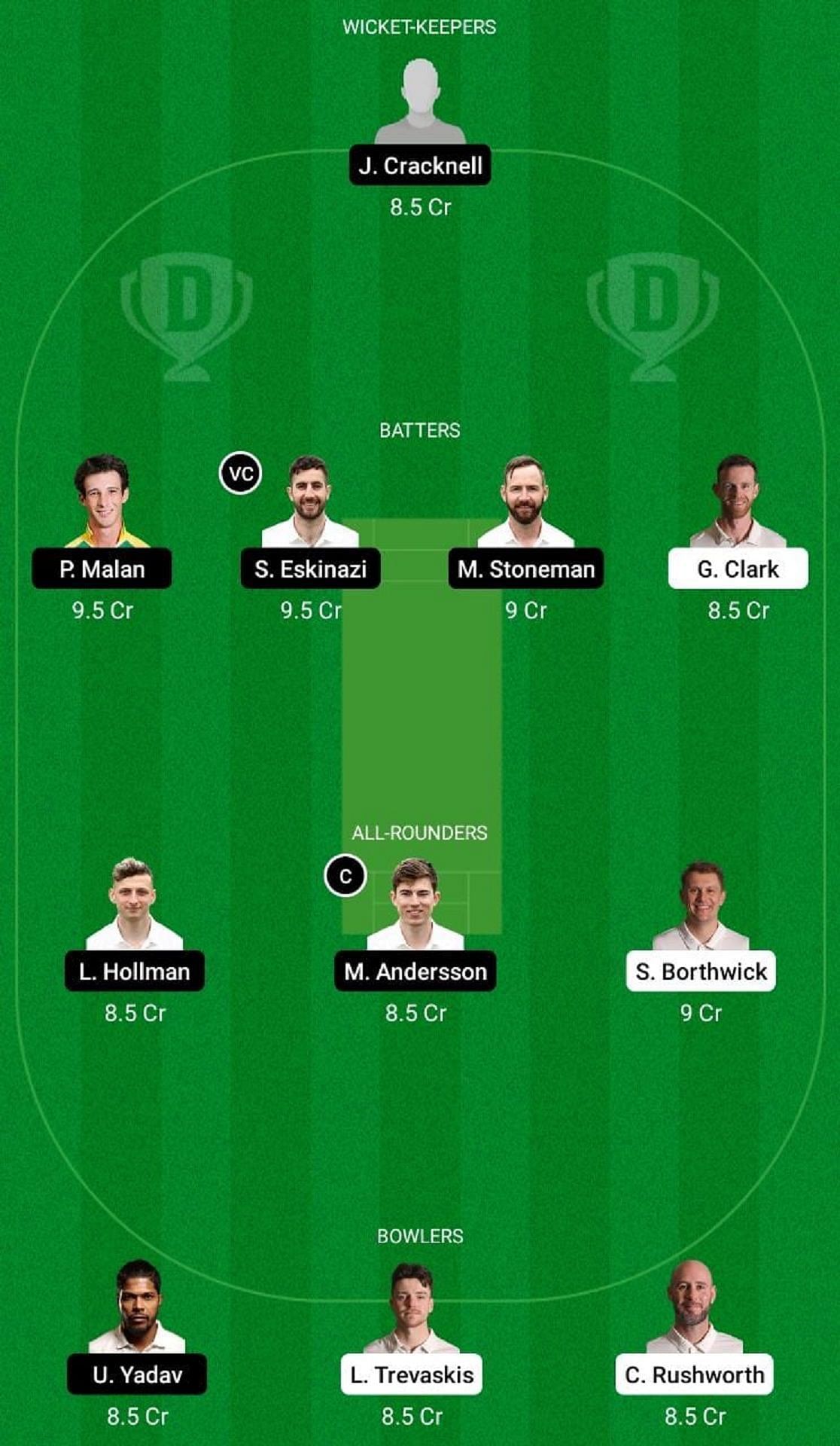 DUR vs MID Dream11 Fantasy Suggestion #2