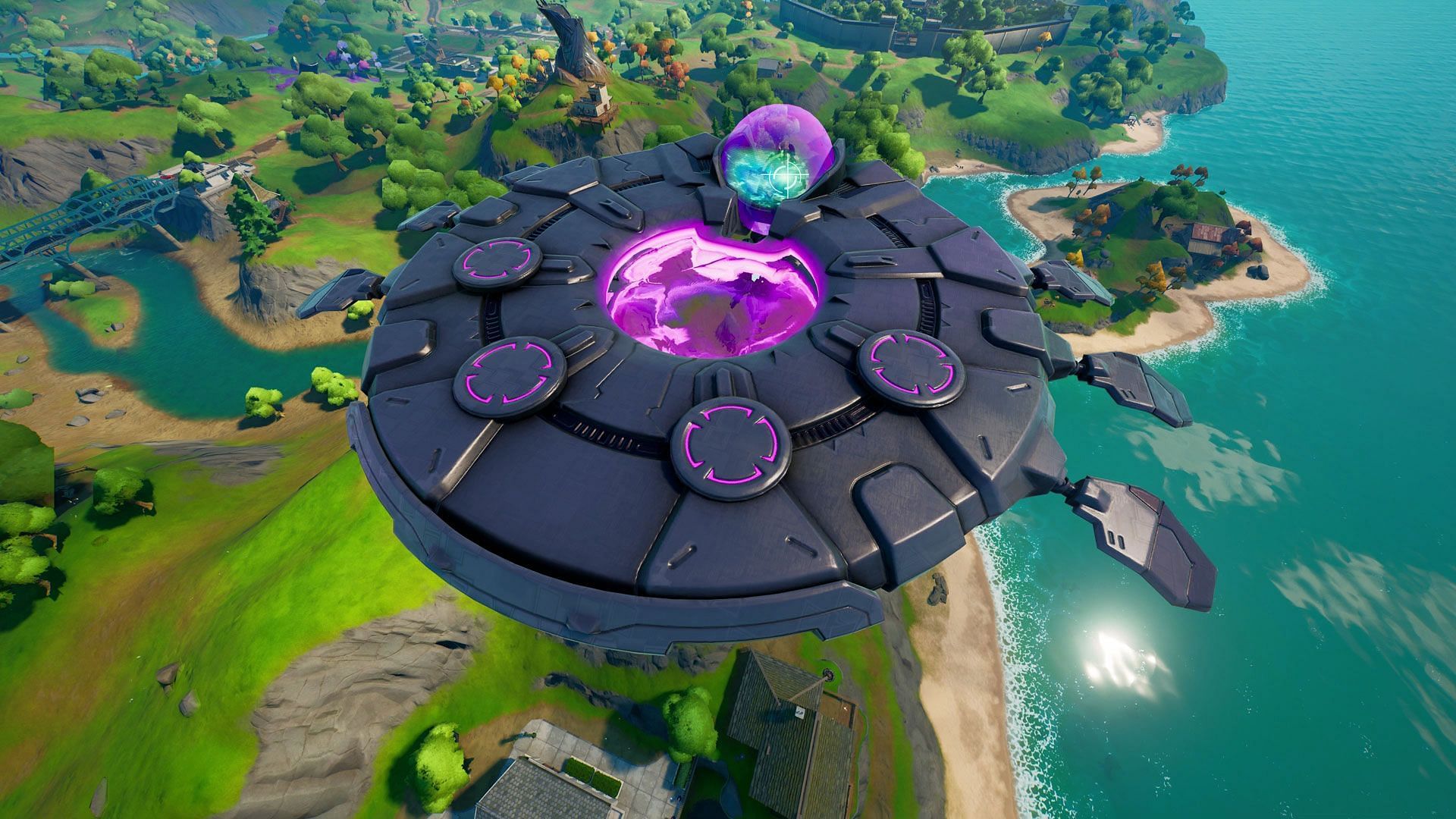 UFOs have returned to Fortnite Battle Royale for a limited time (Image via Epic Games)