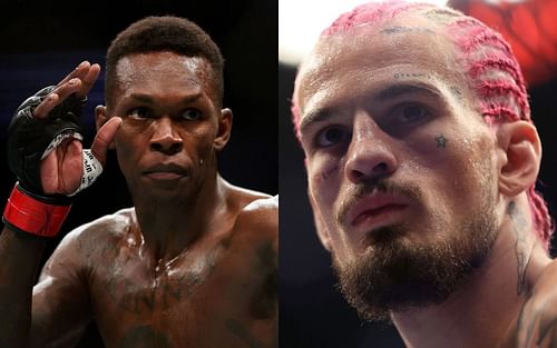 Israel Adesanya (left) and Sean O'Malley (right)