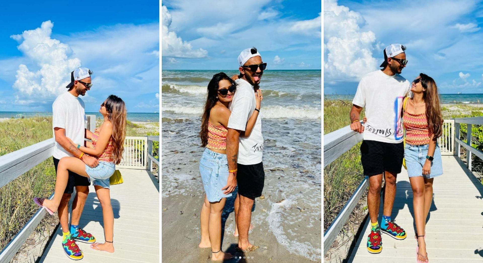 Axar Patel gets romantic with fiancée Meha