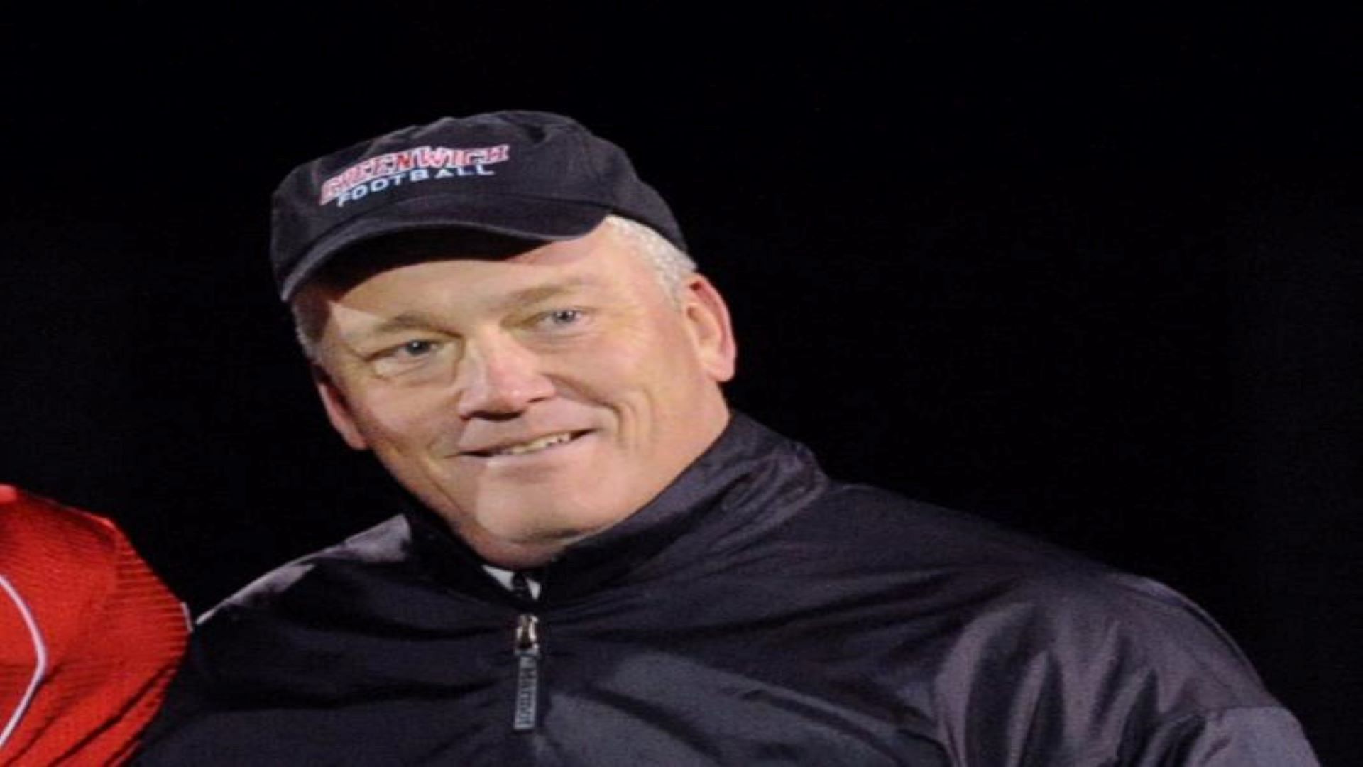 Scott Harrington at his son&rsquo;s football game at Greenwich High School in 2013