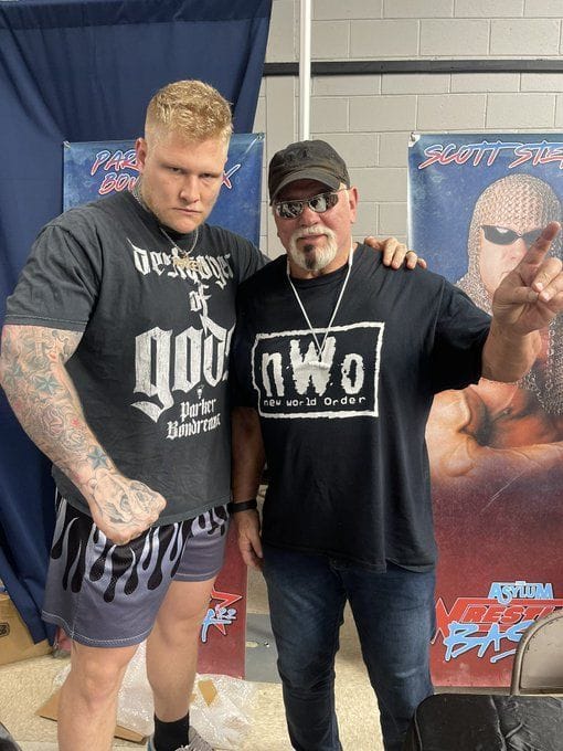 AEW's latest signing spotted with WWE legend Scott Steiner