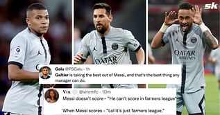 Twitter erupts as PSG superstars Lionel Messi, Kylian Mbappe and Neymar combine to destroy Lille 7-1