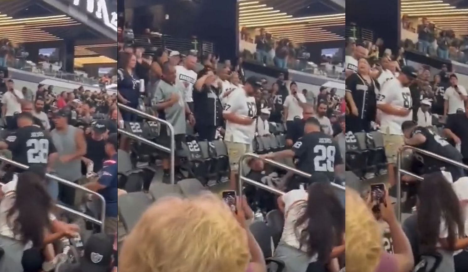 Raiders fans involved in fight during preseason finale