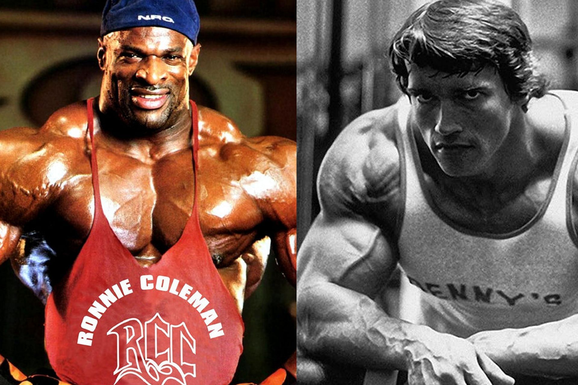 Ronnie Coleman and Arnold Schwarzenegger are two legends of bodybuilding (Image via Sportskeeda)