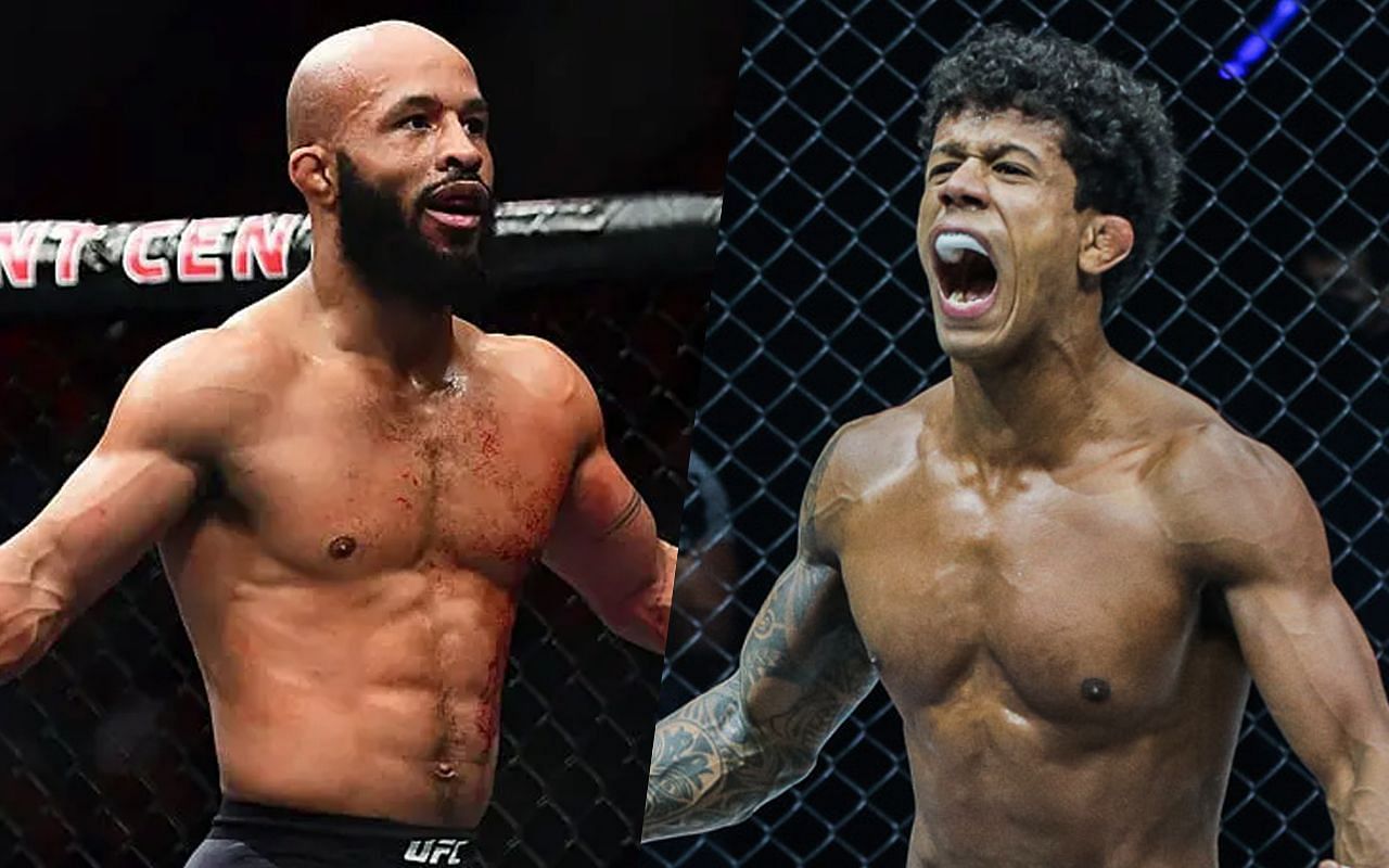 Demetrious Johnson (left) and Adriano Moraes (right) [Photo Credits: ONE Championship]